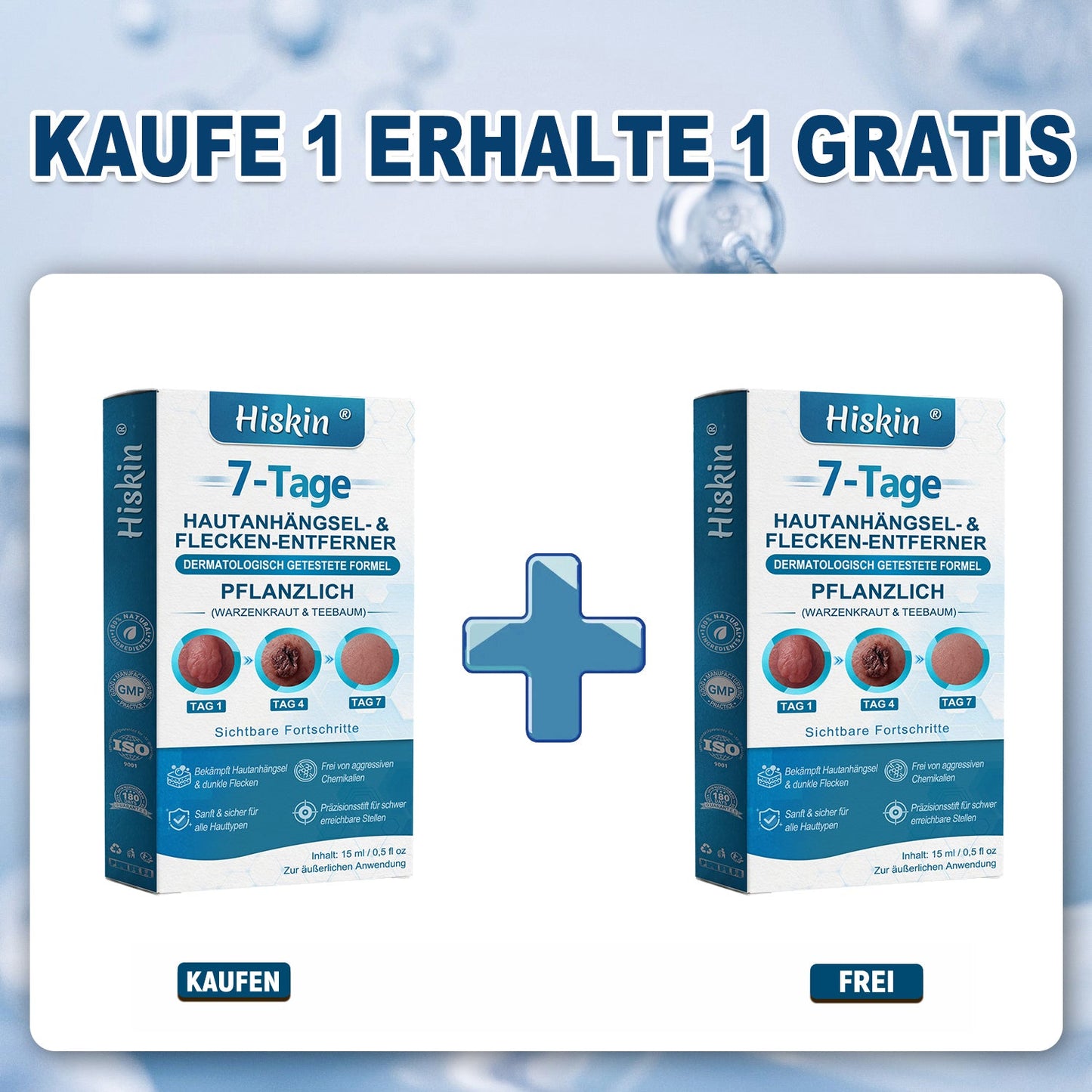 HISKIN®👩‍⚕️ 7-Tage-Hautmakel- & Hautanhängsel-Entferner Schmerzfreier Rollerball-Stift zur schonenden Entfernung von Hautanhängseln und Hautflecken – narbenfrei
